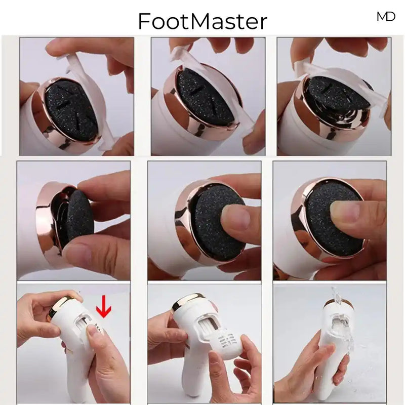 Dispositivo de Pedicure Elétrico FootMaster - Portátil e Recarregável (BRINDE EXCLUSIVO)