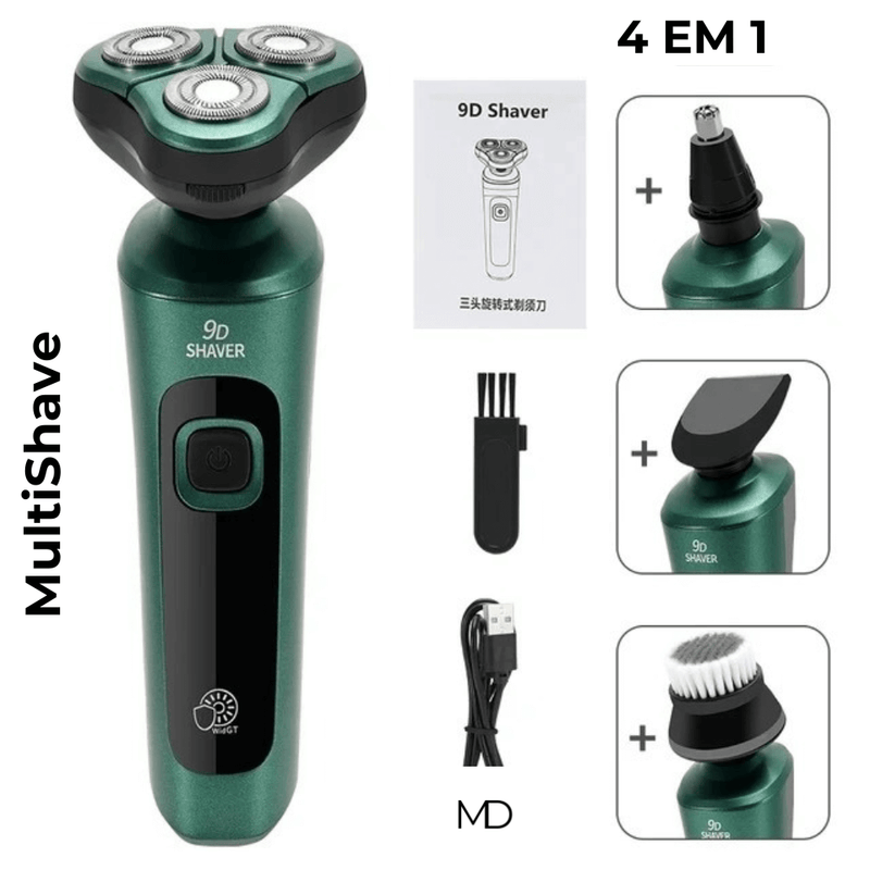 Aparador MultiShave - Prazer e Conforto de Barbear Sem Esforço (4 EM 1)